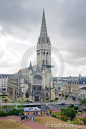 Church of Saint-Pierre, Caen Editorial Stock Photo