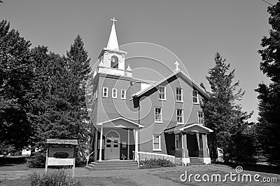 Church Sainte Marie Mediatrice Brigham Part of the Brome-Missisquoi Editorial Stock Photo