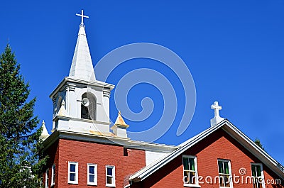 Church Sainte Marie Mediatrice Brigham Part of the Brome-Missisquoi Editorial Stock Photo