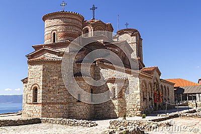 Church of Saints Clement and Panteleimon in the town of Ohrid in Macedonia Stock Photo