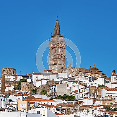 Church of San Bartolome at Jerez de los Caballeros, Badajoz, Spain. Stock Photo