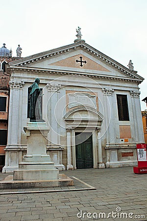 Church of San Fosca erected in the 10th century Editorial Stock Photo