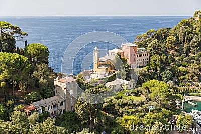 Church of San Giorgio in Portofino Stock Photo