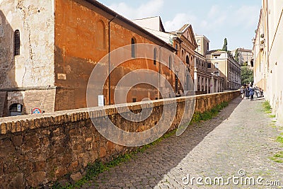 Church of San Giovanni Decollato in Rome, Italy Editorial Stock Photo