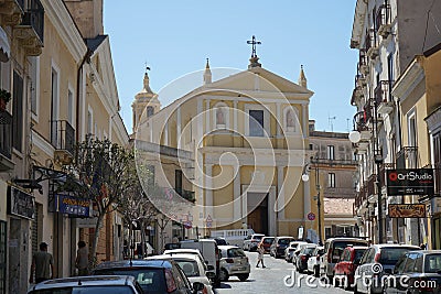 Church San Giuseppe Crotone, Calabria - Italy Editorial Stock Photo