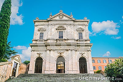 Church of San Gregorio Magno on the Caelio Hill in Rome, Italy. Stock Photo