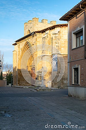 Church of San Juan. Aranda de Duero, traditional city in the province of Burgos. Castilla y Leon, Spain Editorial Stock Photo