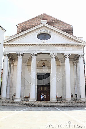 Church of San Nicola da Tolentino Editorial Stock Photo