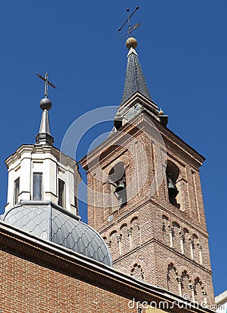 Church of San Nicolas. Madrid. Stock Photo