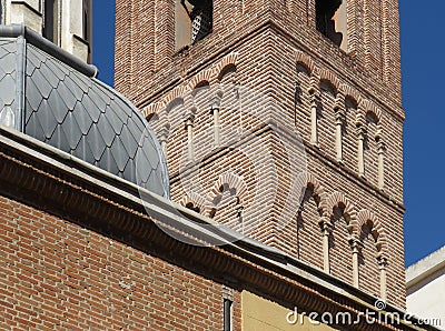 Church of San Nicolas. Madrid. Stock Photo