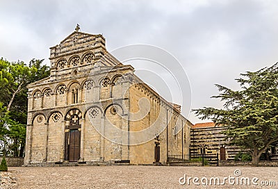 Church San Pietro di Sorres in Borutta Stock Photo