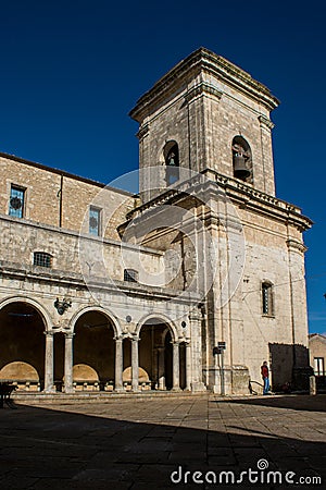 The church of San Pietro e Paolo view of the tower Editorial Stock Photo