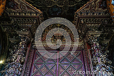 Church of the Sanctuary Iglesia de El Sagrario, Quito, Ecuador Editorial Stock Photo