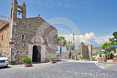 Church of Sant Agostino in Taormina, Sicily, Editorial Stock Photo