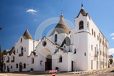 Church of Sant`Antonio da Padova, Alberobello, Italy.. Alberobello. Apulia. Italy Stock Photo