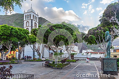 Church of Santa Ana at Garachico, Tenerife, Canary Islands, Spain Editorial Stock Photo