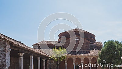 Church of Santa Fosca on island of Torcello, Venice, Italy Stock Photo