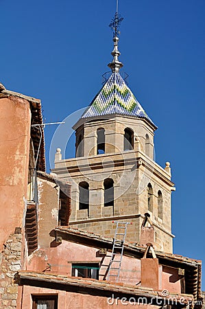 Church of Santa Maria, Albarracin, Teruel (Spain) Stock Photo