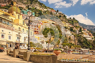 Church of Santa Maria Assunta. Positano. Salerno. Italy Editorial Stock Photo