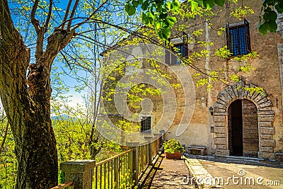 Church of Santa Maria dei Servi in Montepulciano Stock Photo