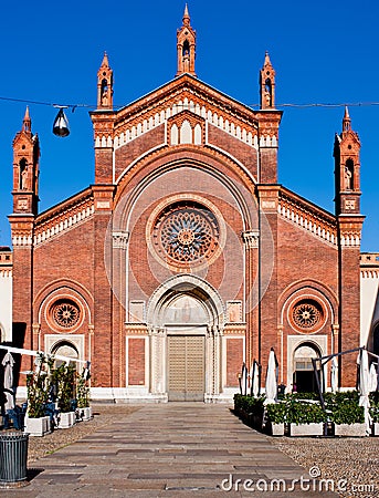 Church Santa Maria del Carmine in Milan Stock Photo