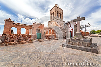 Church of Santo Domingo, in Chucuito, Peru Stock Photo
