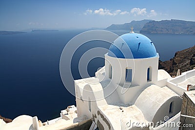 Church on Santorini Stock Photo