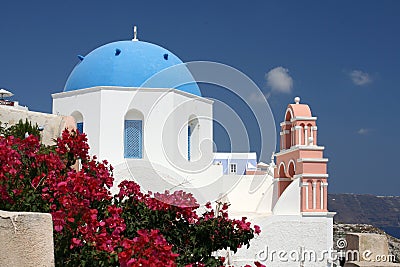 Church on Santorini Stock Photo