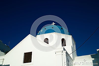 Church in Santorini Stock Photo