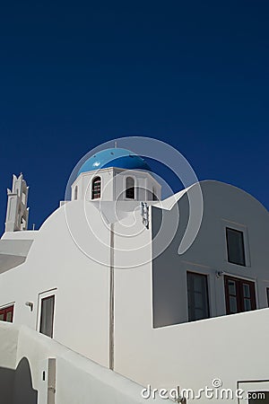 Church in Santorini Stock Photo