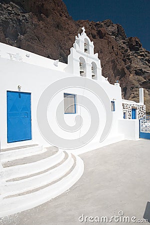 Church in santorini, greece Stock Photo