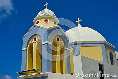 Church of Santorini Stock Photo