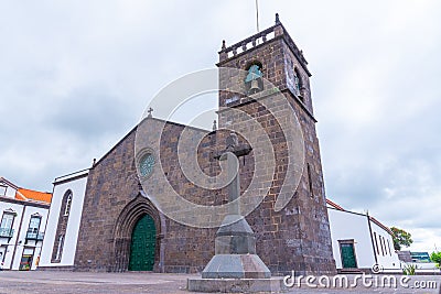 Church of Sao Miguel Arcanjo at Vila Franca do Campo at Sao Migu Stock Photo