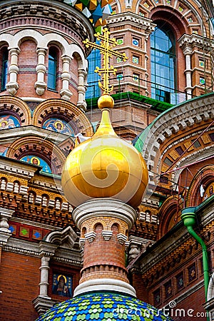 Church of the savior on spilled blood Stock Photo