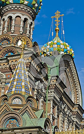 Church of the Savior on Spilled Blood Stock Photo