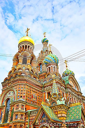 Church of the Savior on Spilled Blood Stock Photo