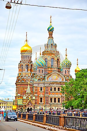 Church of the Savior on Spilled Blood Editorial Stock Photo