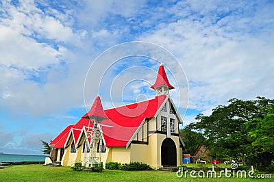 Church by the sea Stock Photo