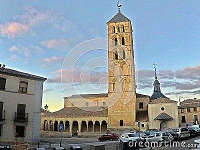 Church Segovia. Spain Stock Photo