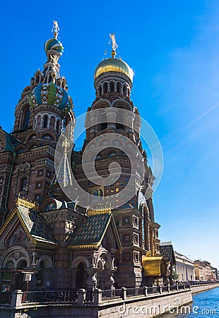 the Church of Spilled Blood Editorial Stock Photo