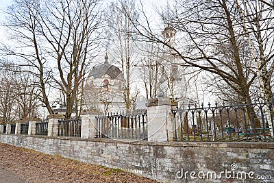 Church of St. Alexander Nevsky in Ust-Izhora. Stock Photo