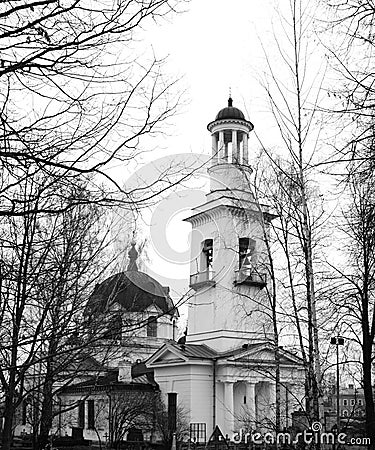 Church of St. Alexander Nevsky in Ust-Izhora. Stock Photo