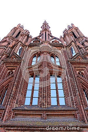 Church of St. Anne in Vilnius Editorial Stock Photo