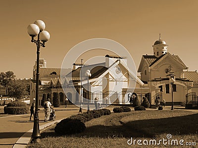 Church of St Cyril of Turau. Minsk. Editorial Stock Photo