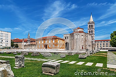 Church of St. Donatus, Zadar, Croatia Stock Photo
