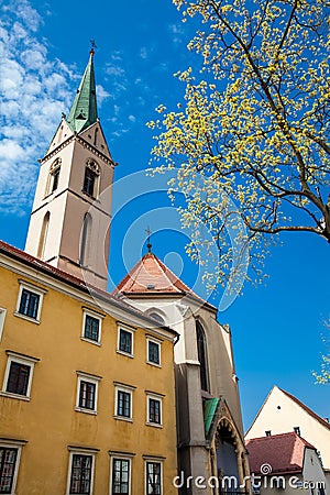 Church of St. Francis built in the 13th century located on the north-western side of the kaptol Square Stock Photo