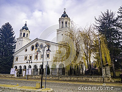The Church of St. George is a Bulgarian Revival church in the town of Panagyurishte Stock Photo