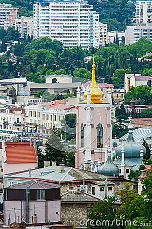 Church of St. John Chrysostom on Polikurovsky hill (Zlatoust). Y Stock Photo