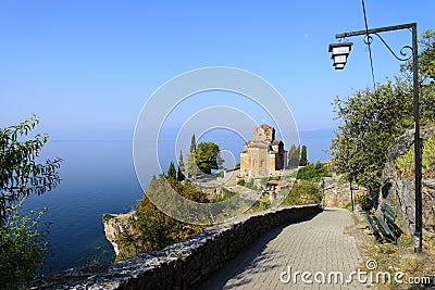 Church of St. John at Kaneo, Ohrid Stock Photo