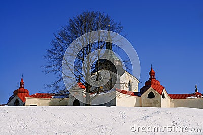 The Church of St John of Nepomuk, Czech republic Stock Photo